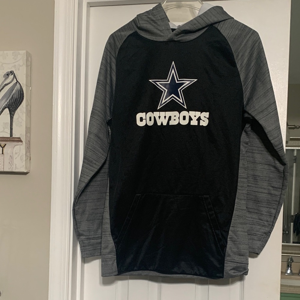 Dallas Cowboys Kids Black & Gray Hooded Sweatshirt